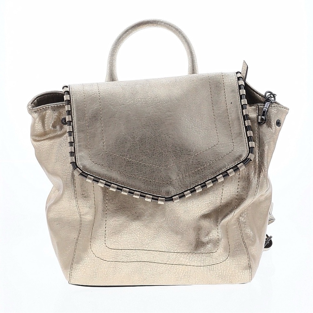 Jessica Simpson Metallic gold/Cream Top-Handle Backpack Tote